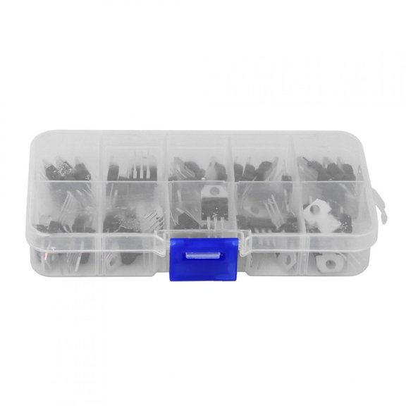 Nieyigj 50PCS Voltage Regulator Transistor Kit Electronic Component Industrial Parts Electrical Supplies 13 inches / 33 cm Silicon Material Assortment