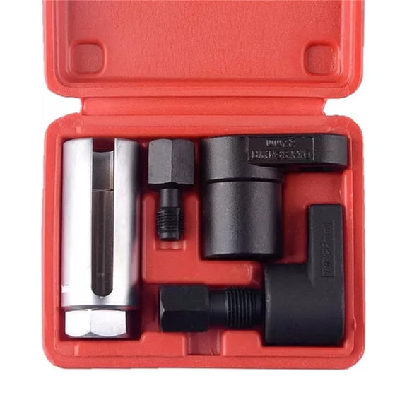 Nieyigj 5pcs O2 Oxygen Sensor Socket Wrench Kit Removal and Disassembly Tool Set with Thread Chasers