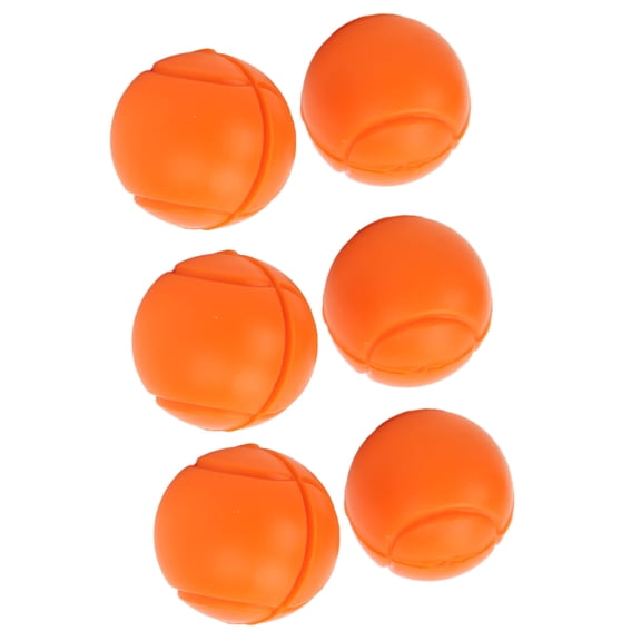 Nieyigj 6 Pcs Tennis Racket Damper Silicone Shock Absorber Tennis Ball Shaped Vibration Dampeners Orange