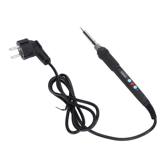 Nieyigj 60W Digital Display Electric Soldering Iron Ceramic Core Constant Temperature Engraving Gun with EU Plug, Black