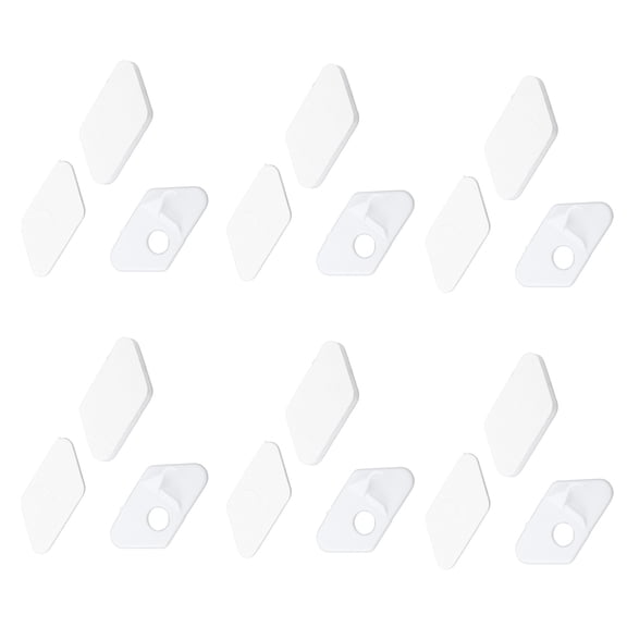 Nieyigj 6Pcs Professional Archery Arrow Rest Set, Reliable Stable Self-Adhesive Plastic Rests for Recurve Bows and Outdoor Target Practice, White (3.94 in / 10 cm)