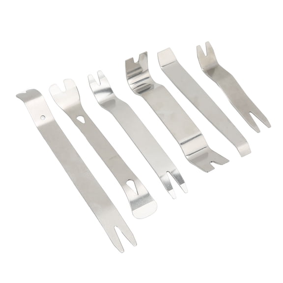 Nieyigj 6pcs Car Trim Removal Tool Kit Stainless Steel Universal Clip Pry Tools for Automotive Door Window Audio Dash Panel