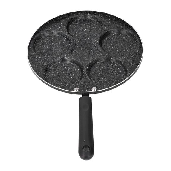 Nieyigj 7.5 Inches / 19 cm Cast Iron Nonstick Egg Frying Pan, Mini Pancake Omelette Skillet, Multi-Purpose Kitchen Cookware Set with Ergonomic Handle for Perfect Daily Breakfast, Style 4 Gray