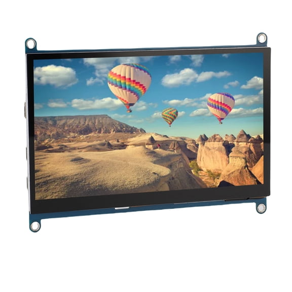 Nieyigj 7 Inch Capacitive Touch Screen Monitor with 2 Built-in Speakers, 1024x600 Resolution, 5 Point Multi-Touch Portable Display for Raspberry Pi OS, Ubuntu, Windows, Android, Mac