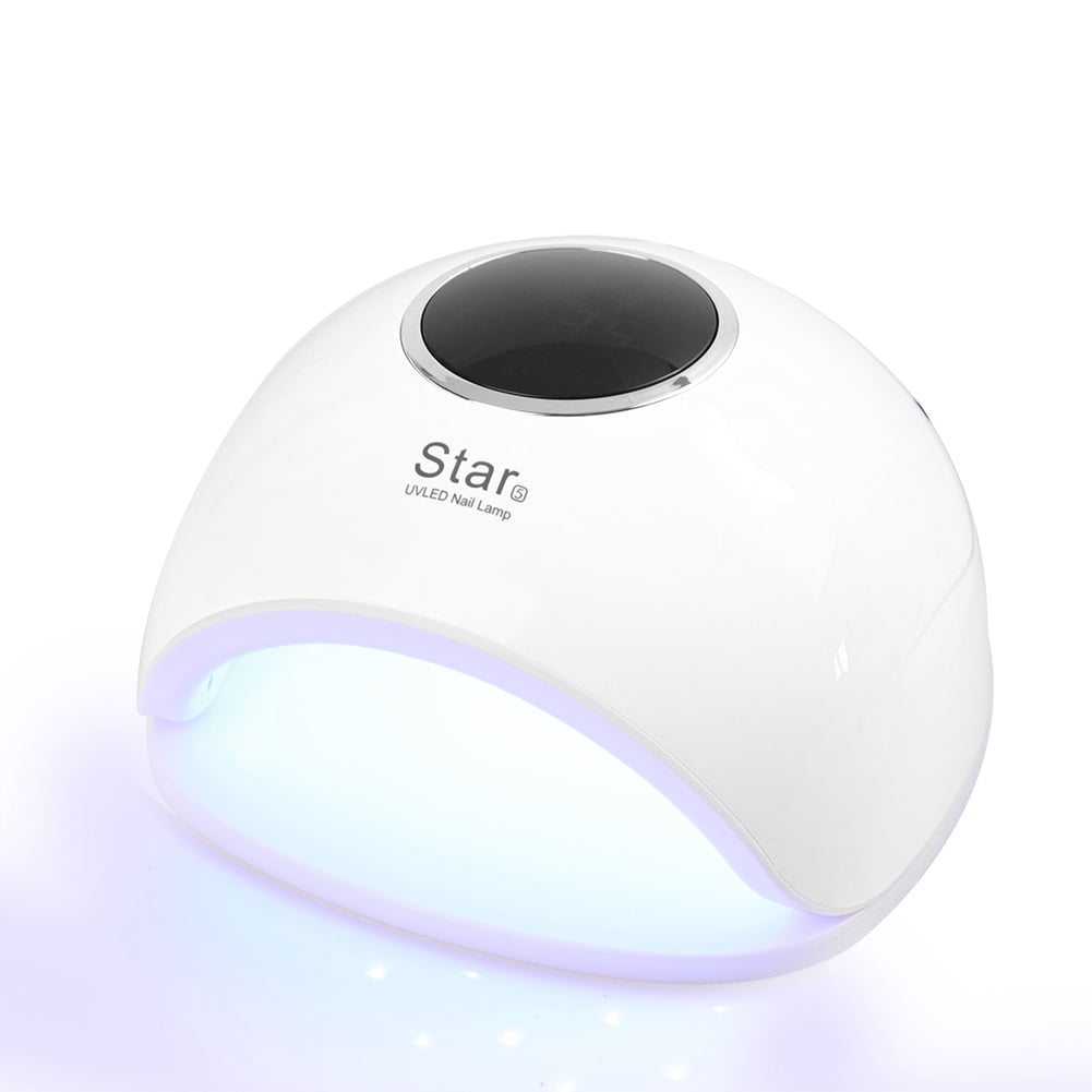 Nieyigj 72W LED UV Nail Dryer Lamp Smart Nail Phototherapy Gel Polish Curing Tools White Quick Dry Portable Manicure Pedicure Salon Equipment with Automatic Sensor and Adjustable Timer Settings