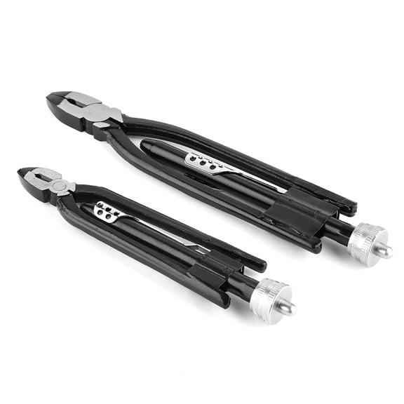 Nieyigj 8.1 in / 20.57 cm and 10.6 in / 26.92 cm Aircraft Safety Wire Twisting Pliers Set, High Carbon Steel Lock Twist Twister for Rapid Fastening, 2 Pack