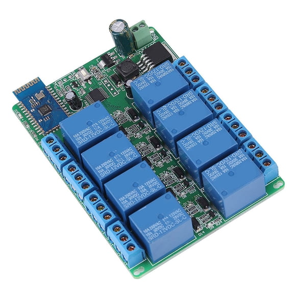 Nieyigj 8 Channel Bluetooth Relay Android Mobile Remote Control Switch Motor Light 2.76 inches / 7 cm