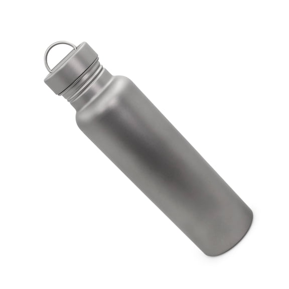 Nieyigj 800ml Pure Titanium Water Bottle, 27.05 oz / 800 ml Lightweight Outdoor Camping Metal Canteen