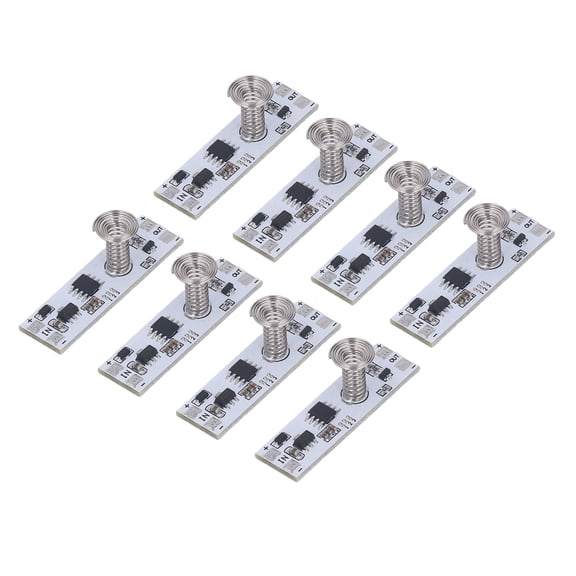 Nieyigj 8Pcs Capacitive Touch Dimmer Switch Module Stepless Dimming Panel LED Light Cabinet DC 5V-24V