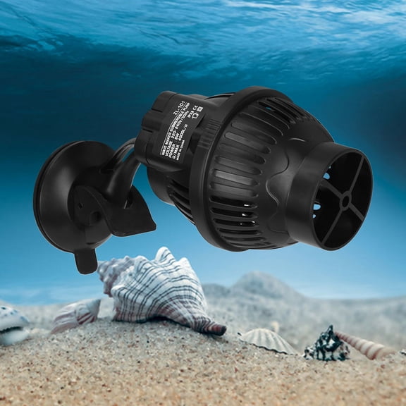 Nieyigj 8W Powerful Mini Wavemaker Pump for Aquarium Fish Tank, Submersible Water Circulation Maker with Suction Cup