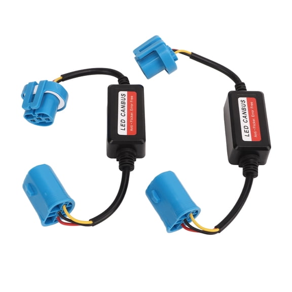 Nieyigj 9007 HB5 LED Headlight Canbus Decoder, 12V DC Error Anti Flicker Resistor Canceller Wire Harness Adapter for Car Fog Lights, 2 Pcs / 1 Pair (18.00x10.00x4.00 inches / 45.72x25.40x10.16 cm)