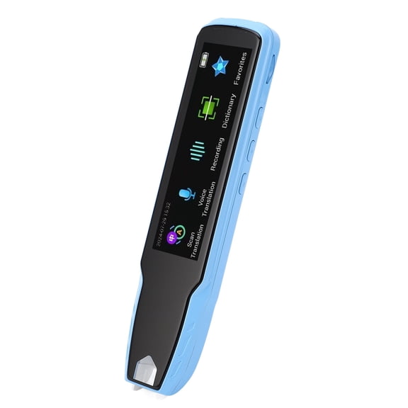 Nieyigj A13S Scan Translation Pen Touchscreen Portable Electronic Dictionary Offline 14 Languages Online 112 Voice Translator for Students Teachers Travelers Business Use, Blue