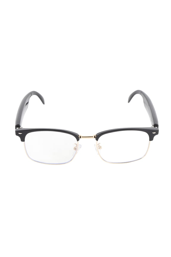 AI Translation Glasses VTRANS Wireless Smart Bluetooth 5.3 Translator Glasses Multifunctional Wearable for Business Travel Music Call Gold (10 inches / 25.4 cm)