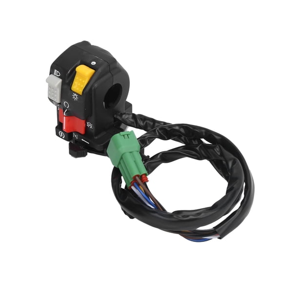 Nieyigj ATV Handlebar Switch 35020-HM7-A00 Assembly Replacement for Honda TRX 400 FW Foreman 1998-2003 Models L/H Engine Ignition Start Kill Headlight Control Button Black ABS Accessories