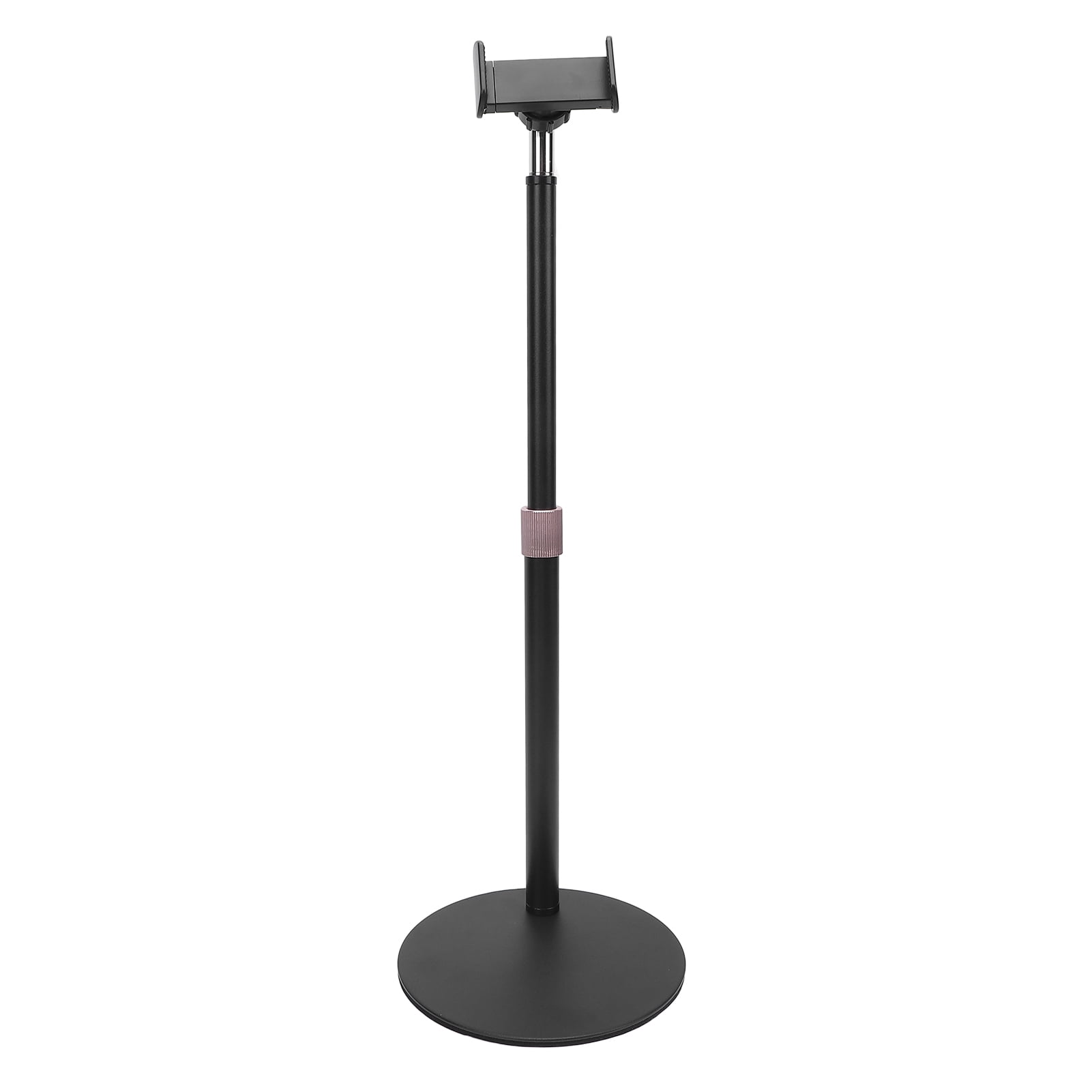 Nieyigj Adjustable Cell Phone Stand Desk Phone Holder, 180 Degree Multi Angle Rotating Aluminum Alloy, Black (5.9 in / 15 cm Base)