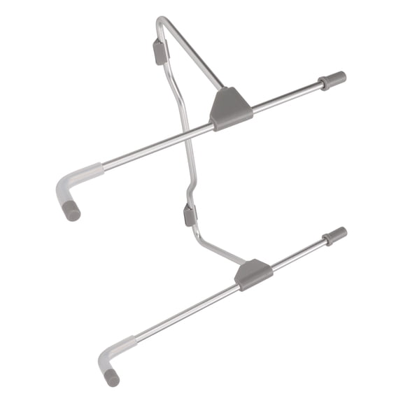 Nieyigj Adjustable Foldable Aviation Aluminum Tablet Stand Holder For Desk, Multifunction Vented Heat Dissipation Support For Online Learning And Office Use (9.45 Inches / 24 cm), Silver Gray