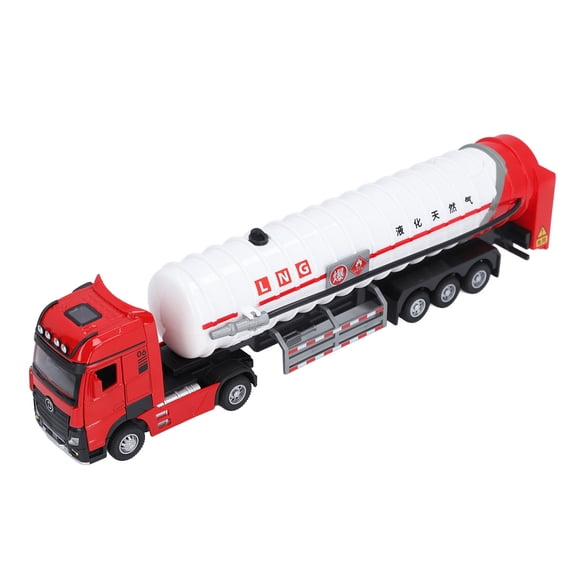 Nieyigj Alloy Gas Tanker Truck Model Toy with Water Spray High Simulation Detachable Boys Transport Vehicle with Lights and Sounds
