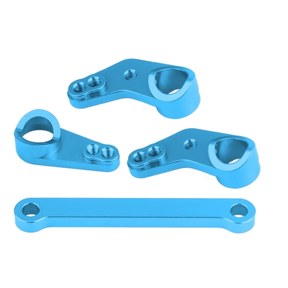 Nieyigj Aluminium Alloy Steering Servo Saver Complete for 1/10 Scale RC Car, Blue[cite: 1]