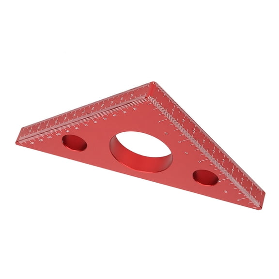 Nieyigj Aluminum Alloy Right Angle Ruler DIY Woodworking Triangle Ruler Measuring Gauging Tool Precise Carpentry Square (9.45 inches / 24.0 cm) for Woodworkers and DIY Enthusiasts