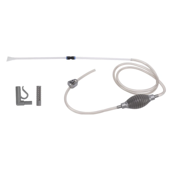 Nieyigj Aquarium Siphon Cleaner Plastic Sand Remover with 3 Nozzles for Fish Tank Water Change Standard Type, 10.24 inches