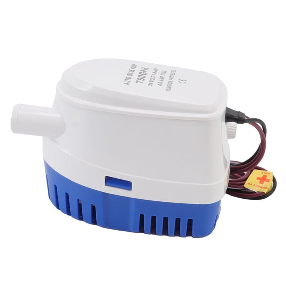 Nieyigj Auto Bilge Pump Impact Resistance Mini Multifunctional DC Submersible Pump Float Switch 24V 1.6A 4A Fuse 750GPH for Boats Aquariums Diving Pools Water Drainage (5.65 inches / 14.35 cm)