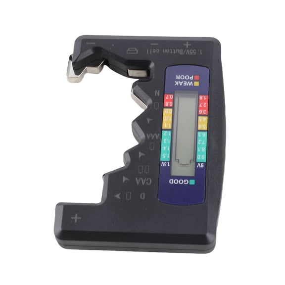 Nieyigj BT-886 Digital Battery Capacity Gauge Tester Universal D C N AAA AA 9V 1.5V Button Cell Analyzer Black [cite: 11]