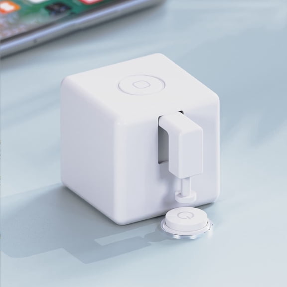 Nieyigj BT Smart Fingerbot Switch Button Pusher, Remote Control Zigbee Finger Robot, 1.34 inches / 34 mm, White