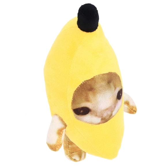 Nieyigj Banana Cat Plush Toy Multipurpose Funny Decompression Cute Cartoon Soft Cozy Stuffed Animal Kitten Toy for Presents Home Decor Birthday Gifts, 11.8 inches / 30 cm