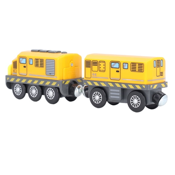 Nieyigj Battery Operated Action Locomotive Train Powerful Sound Lights Motorized Engines Toys Kids Yellow Traction Train, 11.02 in / 28.00 cm[cite: 1]