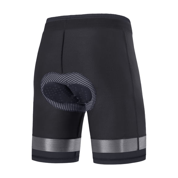 Nieyigj Bike Riding Shorts Padded Men Breathable Skin-Friendly Cycling Shorts Removable Inner Lining Quick-Drying 3D Tailoring Lightweight Mountain Road Bicycle Pants Black EU Size L