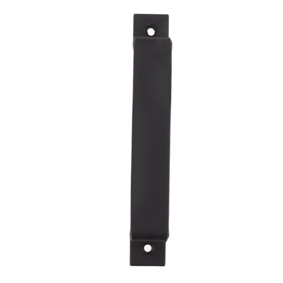 Nieyigj Black Iron Barn Door Handle Pull Bar 6 Inches / 15.3 cm Hole Spacing Heavy Duty Metal Grab Handle for Cabinet Gate Wardrobe Closet