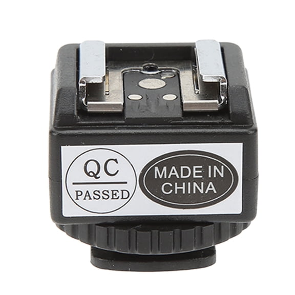 Nieyigj C N2 Flash Hot Shoe Mount Adapter for Nikon D SLR Flash to Camera Converter Base with PC Sync Port, Portable Lightweight High Stability Shoe Adapter (0.8 oz / 24 g, 3.54 x 2.36 x 1.57 inches)