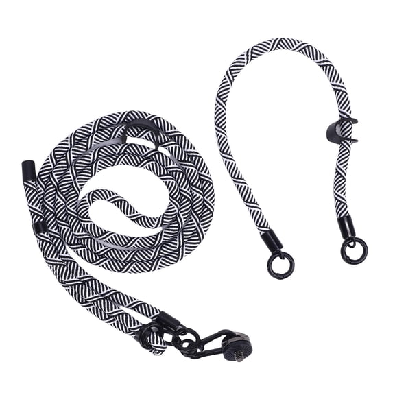 Nieyigj Camera Strap Fit for POCKET 3 Action Camera Anti Lost Lanyard Vlogging Camera Wrist Strap Black White 7.48 inches / 19 cm