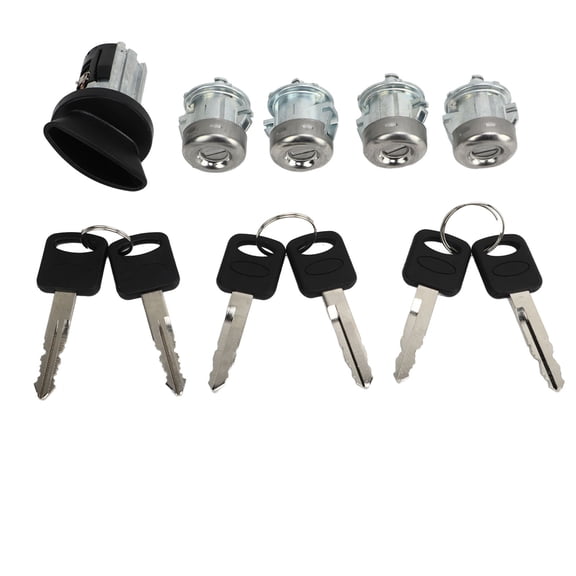 Nieyigj Car Door Lock Cylinder Key Set 1L3Z 11582 A Ignition Switch Lock Key Kit Replacement For Ford Excursion 2000 to 2005 High Quality Auto Part