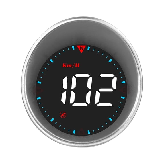 Nieyigj Car Head-up Display Digital Speedometer, Driving Mileage, Overspeed Alarm, Fatigue Driving Alert, Universal GPS HUD, Black