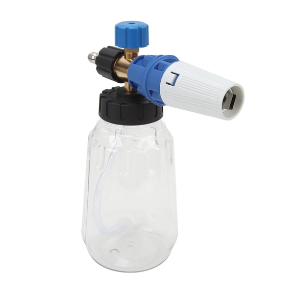 Nieyigj Car Wash Foam Sprayer Attachment 1/4 Inch Quick Connect 4000 PSI High Pressure Washer Foam Cannon With Adjustable Wand And 393.7 Inches Spray Distance For Car Washing Cleaning