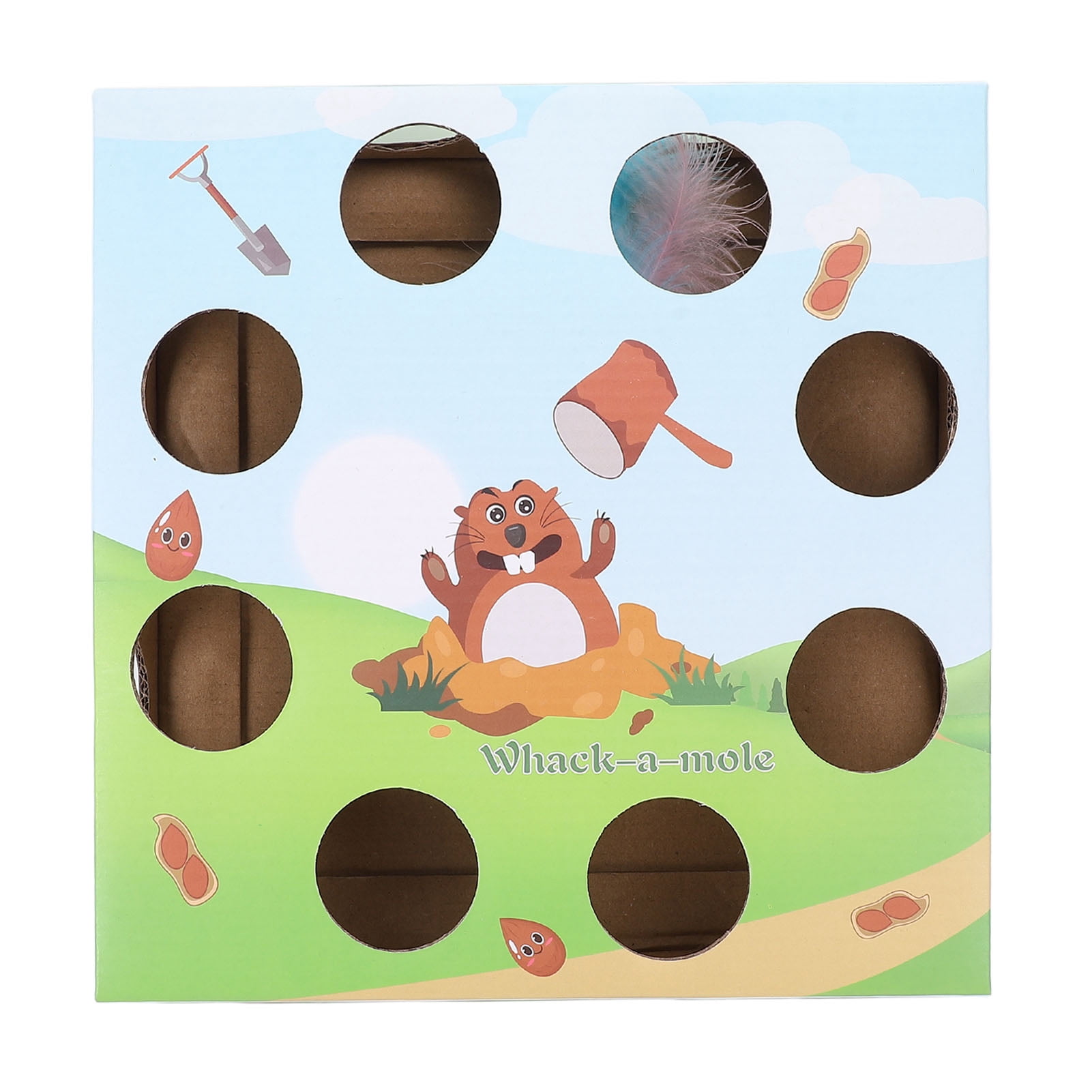 Nieyigj Cat Box Interactive Toy Scratch Proof Corrugated Paper Smart Automatic Self Entertainment Puzzle Box for Indoor Pet Play Healthy Exercise and Boredom Relief (11.4 inches / 29 cm)