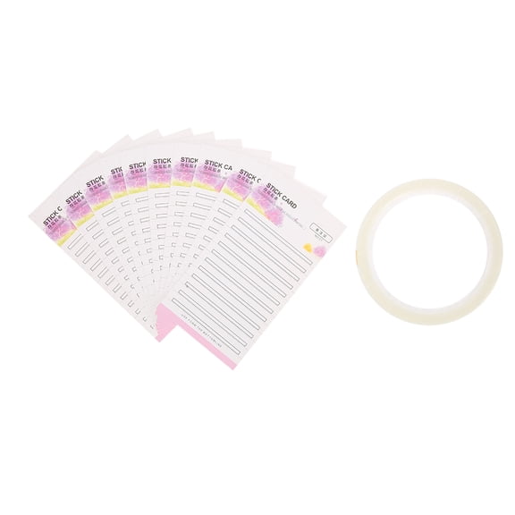 Nieyigj Clear Plastic Eyelash Extension Storage Card Makeup Organizer Container for False Eyelash Fans, 10 Sheets 200 Strips Large Capacity High Quality Beauty Accessory Tool, 5.51 inches / 14 cm
