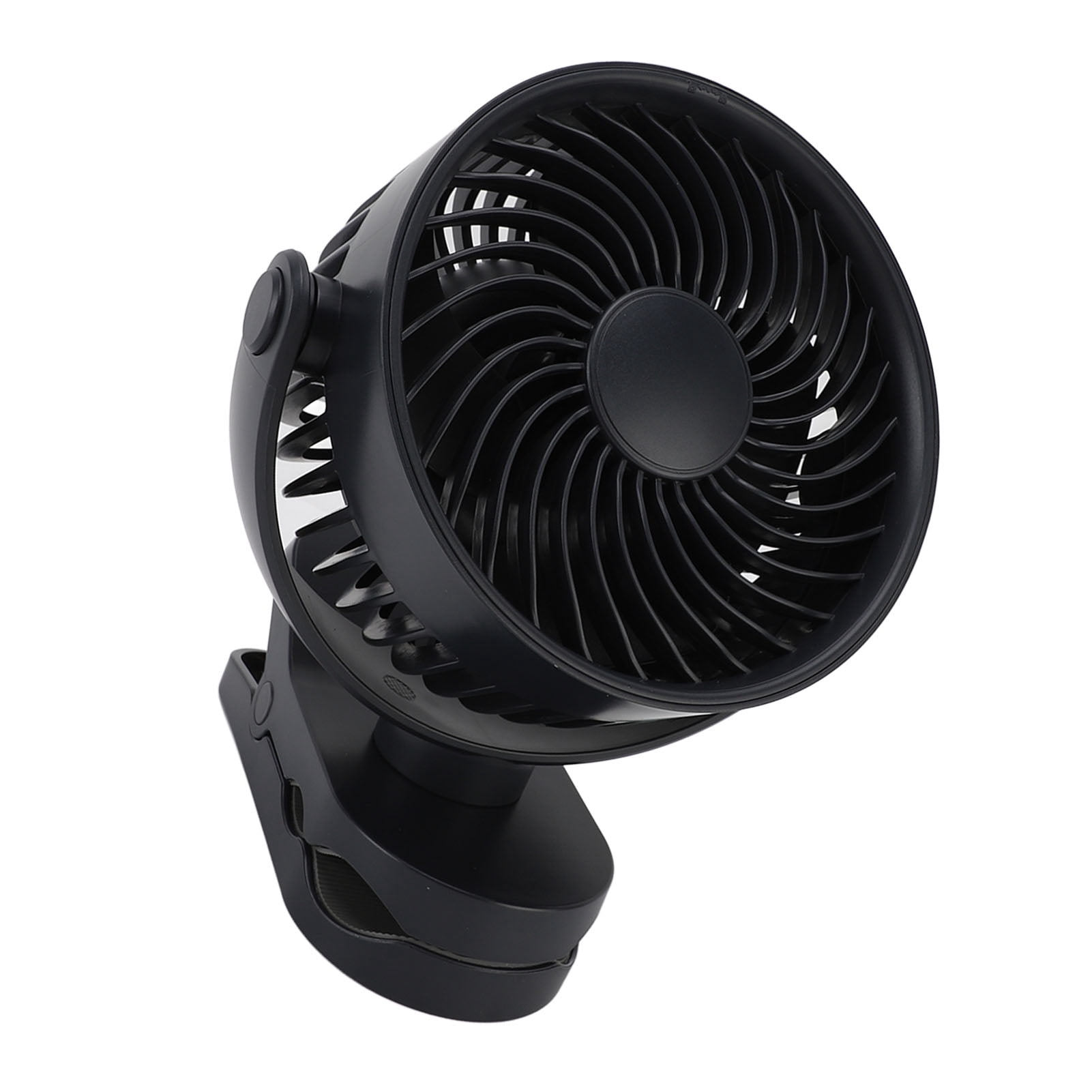 Nieyigj Clip On Fan USB Rechargeable 4-Speed Quiet 360° Rotatable Small Portable Fan with Strong Clamp for Gym Office Camping Bed 5.97x5.06x6.99 inches / 15.1x12.8x17.7 cm Black