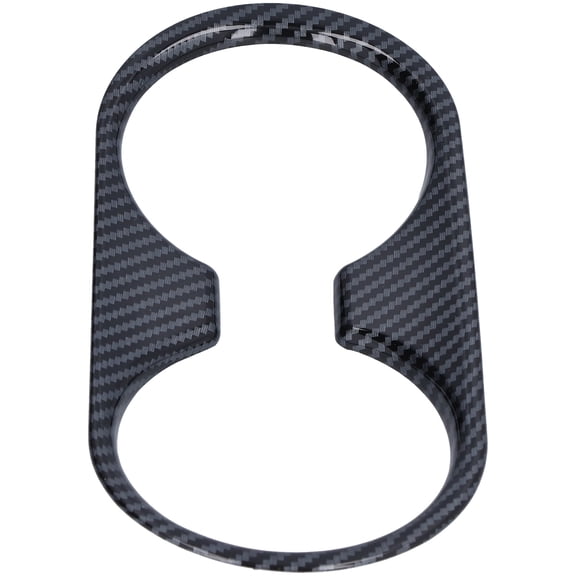Nieyigj Console Water Cup Holder Trim Cover Carbon Fiber Style Decor Replacement for Mazda CX-3 CX3 2017-2019