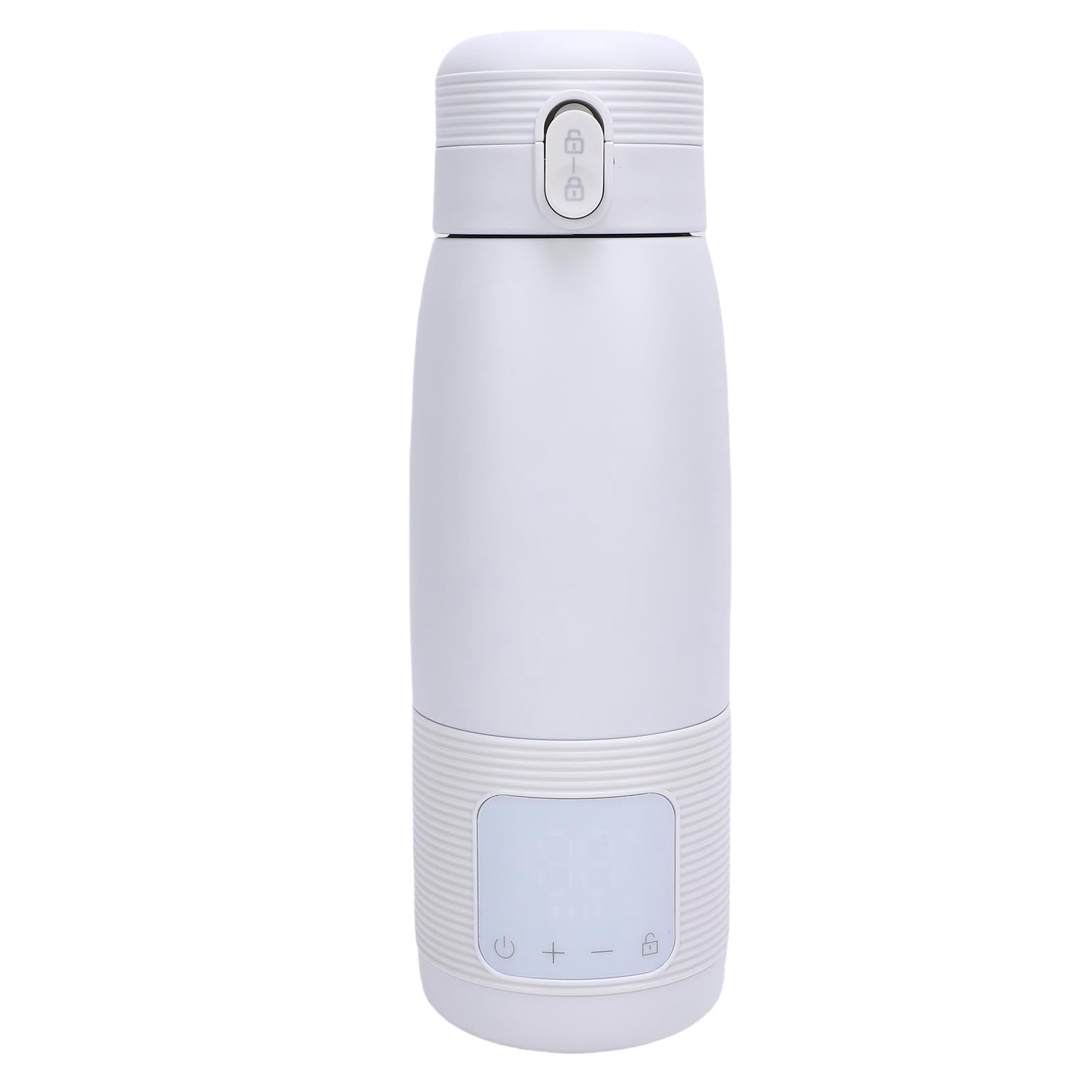 Nieyigj Cordless Portable Baby Bottle Warmer Battery Operated Travel Milk Warmer with 37℃-55℃ Temp Control Ivory White 500mL 16.91oz 6400mah Vehicle Car Journey Formula Breastmilk