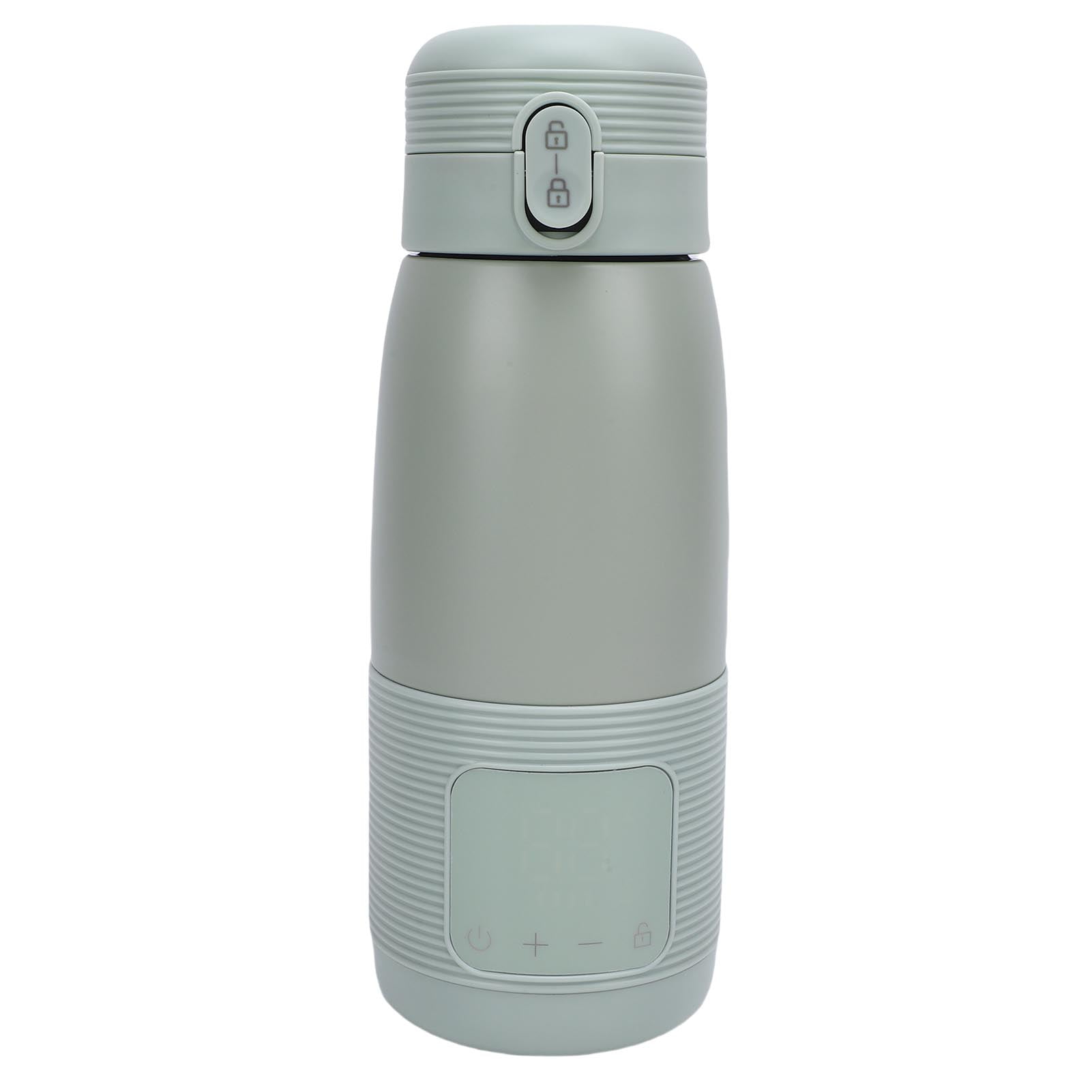 Nieyigj Cordless Portable Baby Bottle Warmer Battery Operated Travel Milk Warmer with 37℃-55℃ Temp Control Light Green 350mL 11.83oz 4400mah Vehicle Car Journey Formula Breastmilk