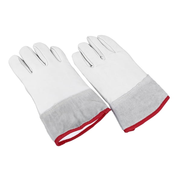 Nieyigj D226N-26CM Yellow Waterproof Work Safety Gloves Cowhide Cold Resistant Liquid Ammonia Freezer Gloves with Excellent Liner, 1 Pair, 10.24 inches