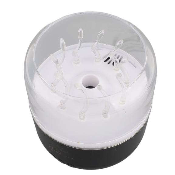 Nieyigj Desktop Humidifier with 7 Color Light and Timer Function, 9.47 oz / 280ml Quiet Ultrasonic Cool Mist Fragrance Essential Oil Diffuser for Home, Bedroom and Office, Black