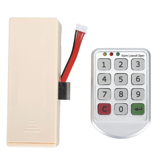 Nieyigj Digital Electronic Coded Lock, Keyless Entry Cabinet Password Lock Keypad Lock for Wardrobe Shoe Cabinet Bedside Table, 13 cm / 5.12 inches