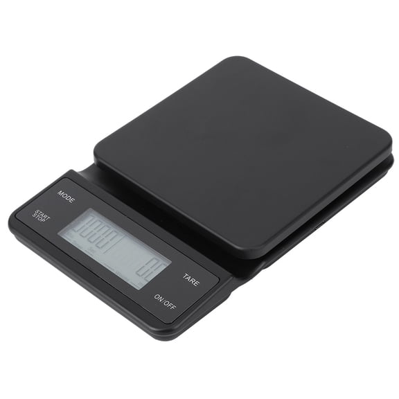 Nieyigj Digital Kitchen Food Coffee Scale, 3kg/0.1g High Precision Electronic Scale with Timer, Built-In Battery USB Charging, LCD Display for Baking Cooking Drip Coffee, Black