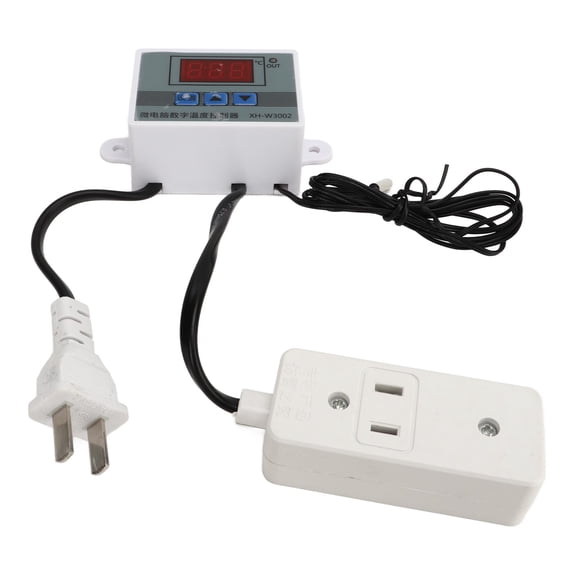 Nieyigj Digital Temperature Controller Thermostat Switch 1500W 110-240V, 0.1 High Accuracy LCD Display, Heating Cooling Electronic Control for Home Appliances, No Battery Required