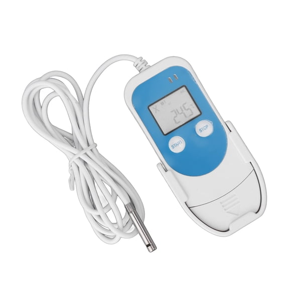 Nieyigj Digital Temperature Humidity Data Logger, Reusable High Accuracy USB Refrigerator Thermometer Recorder, PDF Report Generation for Cold Chain, Pharmaceuticals, and Food Storage, White