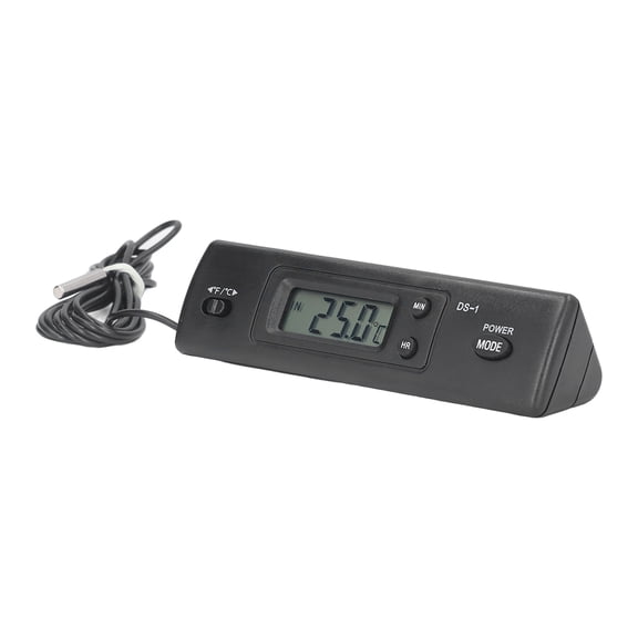 Nieyigj Digital Thermometer Temperature Gauge with Waterproof Probe for Fish Tank Pool Refrigerator Car, 5.12 inches / 13 cm Compact Multifunctional Climate Monitor Tool