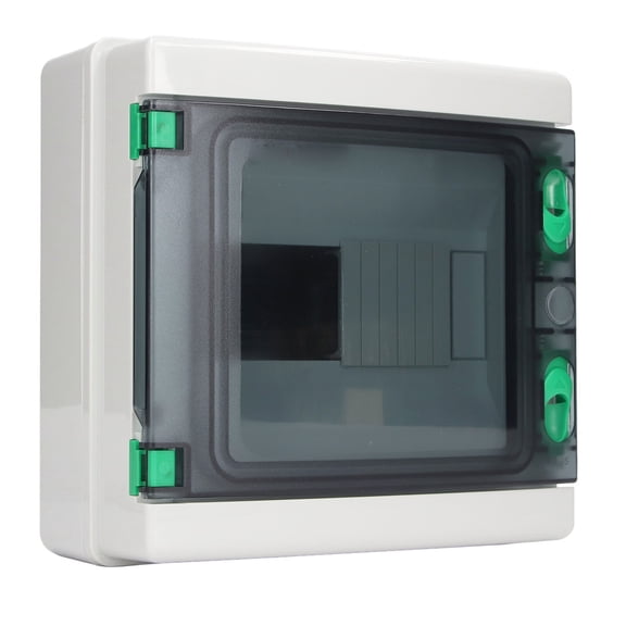 Nieyigj Distribution Protection Box 8 Way IP65 Waterproof DIN Rail Mounting Circuit Breaker Electrical Junction Box for Outdoor and Indoor Use 8.5x8.3x3.9 in / 215x210x100 mm